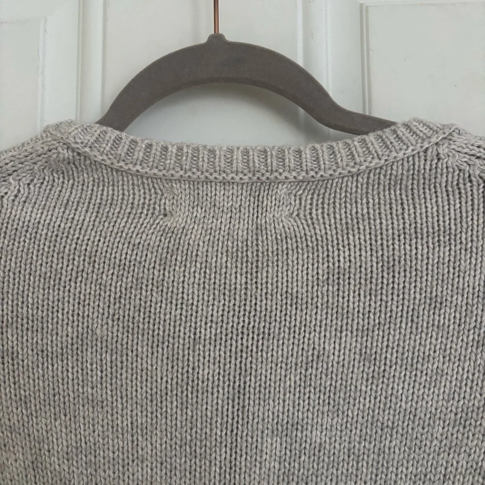 ❤️2/$15or3/$21❤️LOFT Gray Mohair Blend Sweater w/Snowflake Pattern, Size PS - Picture 10 of 13